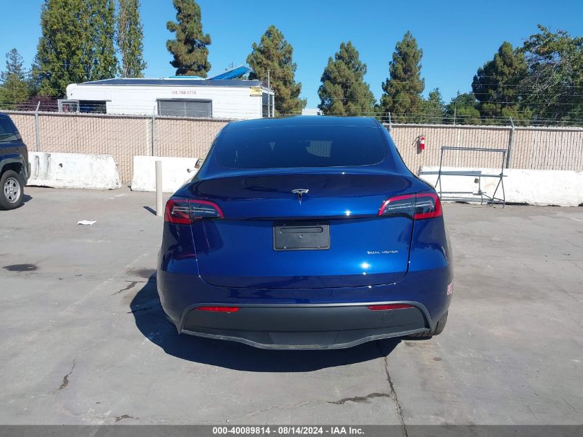 2023 Tesla Model Y Awd/Long Range Dual Motor All-Wheel Drive VIN: 7SAYGAEE2PF859887 Lot: 40089814