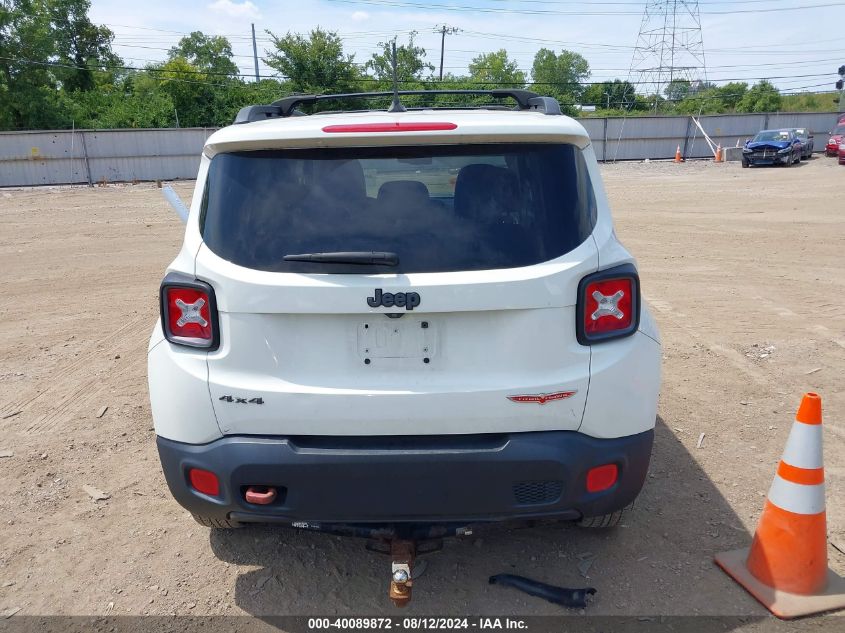 2016 Jeep Renegade Trailhawk VIN: ZACCJBCT3GPD39433 Lot: 40089872