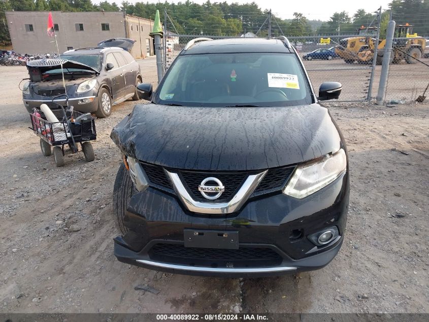 2015 Nissan Rogue Sl VIN: 5N1AT2MVXFC811000 Lot: 40089922