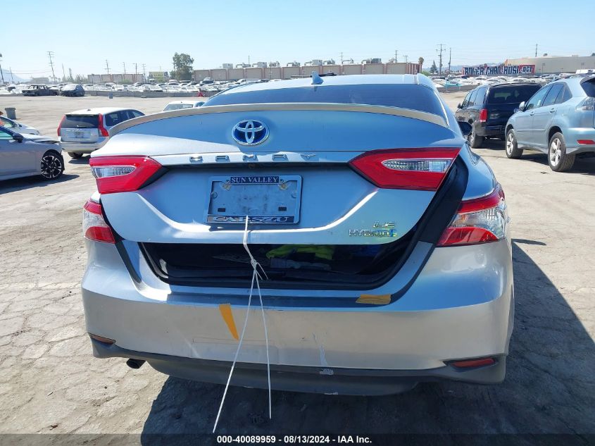 2020 Toyota Camry Le Hybrid VIN: 4T1C31AK6LU520139 Lot: 40089959