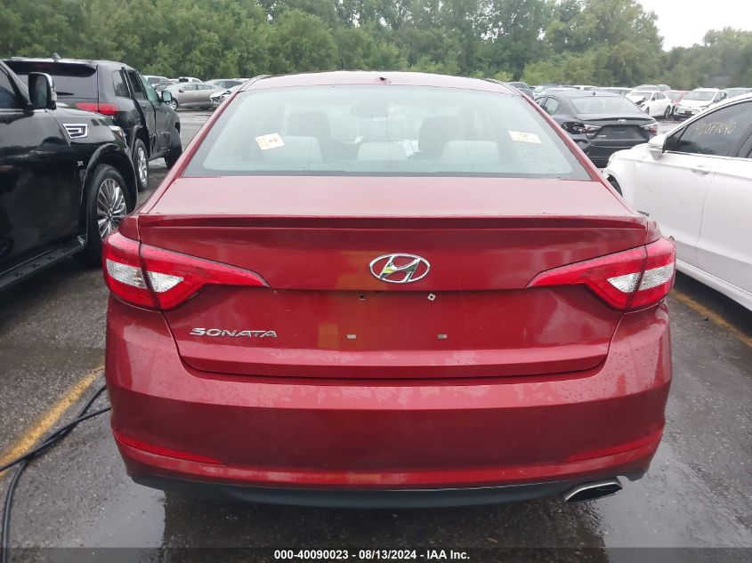 2016 Hyundai Sonata Se VIN: 5NPE24AF8GH283450 Lot: 40090023