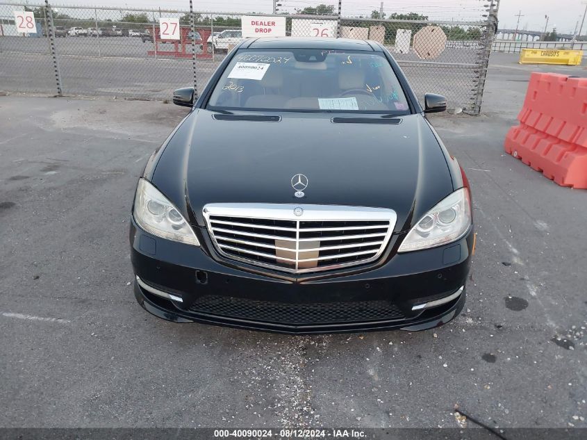 2013 Mercedes-Benz S 550 VIN: WDDNG7DB8DA509605 Lot: 40090024