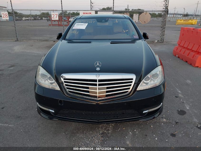 2013 Mercedes-Benz S 550 VIN: WDDNG7DB8DA509605 Lot: 40090024