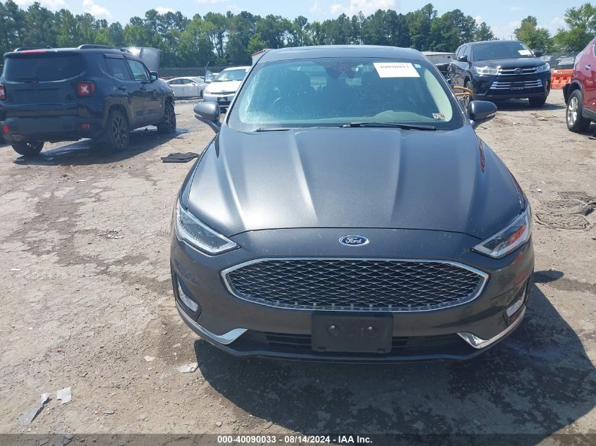 2020 Ford Fusion Hybrid Titanium VIN: 3FA6P0RU7LR256805 Lot: 40090033