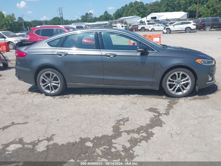 2020 Ford Fusion Hybrid Titanium VIN: 3FA6P0RU7LR256805 Lot: 40090033