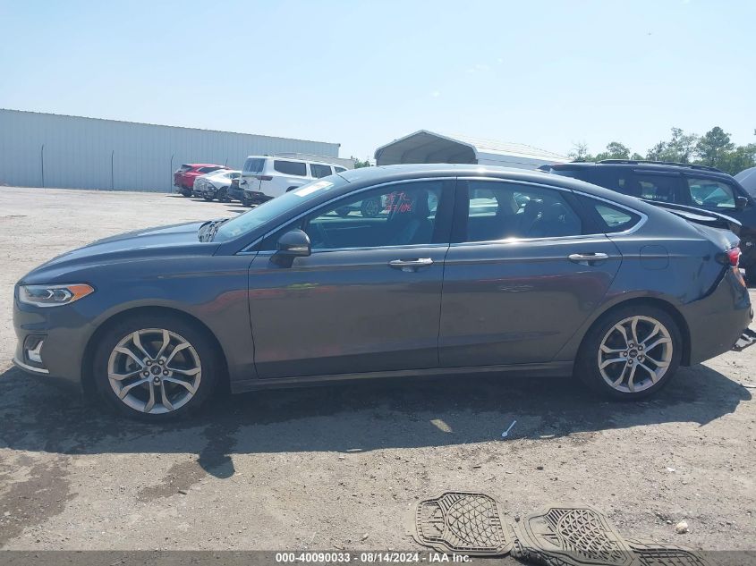 2020 Ford Fusion Hybrid Titanium VIN: 3FA6P0RU7LR256805 Lot: 40090033