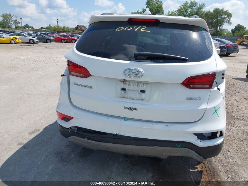 2018 Hyundai Santa Fe Sport 2.4L VIN: 5NMZU3LB4JH096193 Lot: 40090042