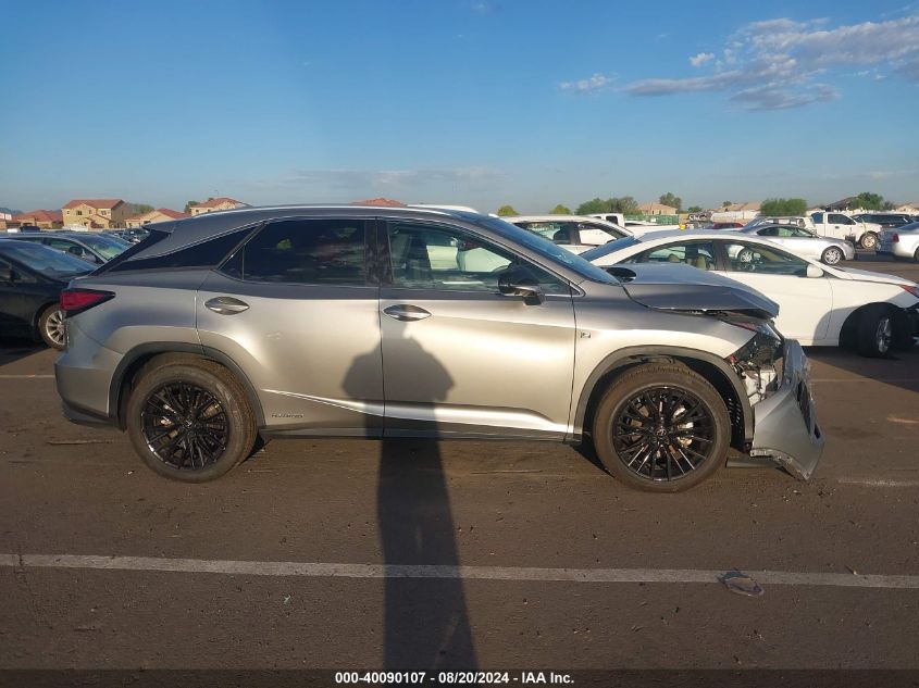 2022 Lexus Rx450 Premium/Sport/Se VIN: 2T2YGMDA4NC093798 Lot: 40090107