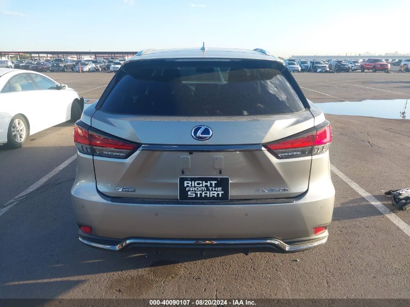 2022 Lexus Rx450 Premium/Sport/Se VIN: 2T2YGMDA4NC093798 Lot: 40090107