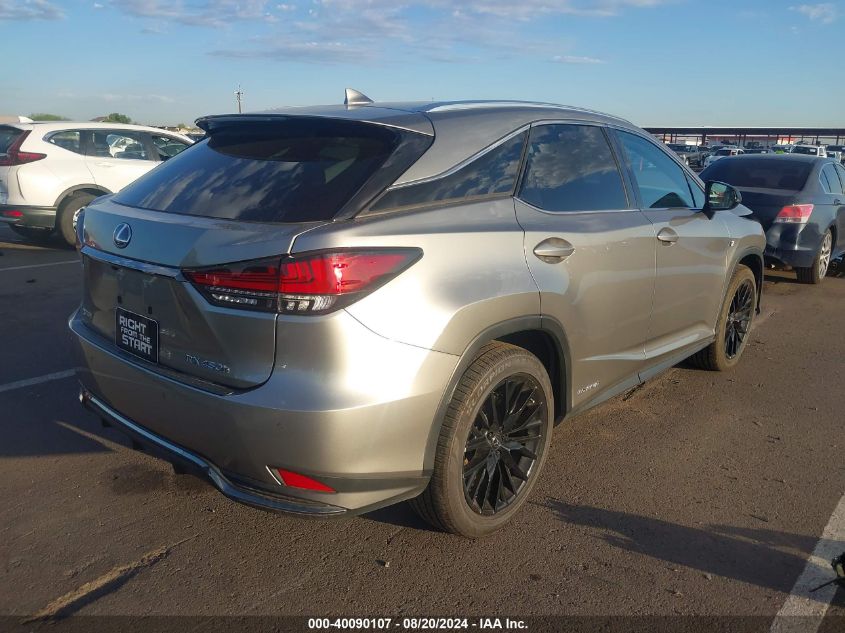 VIN 2T2YGMDA4NC093798 2022 Lexus RX, 450H F Sport H... no.4