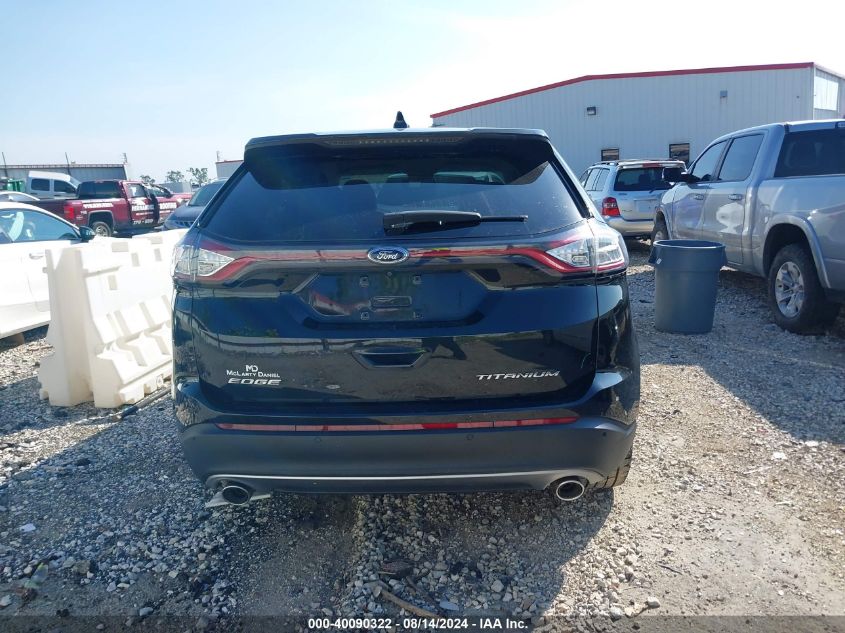 2015 Ford Edge Titanium VIN: 2FMTK3K82FBC17385 Lot: 40090322