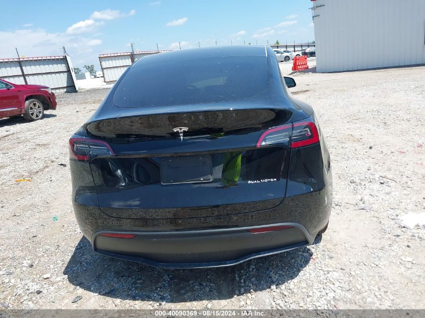 2023 Tesla Model Y Awd/Long Range Dual Motor All-Wheel Drive VIN: 7SAYGAEE6PF946899 Lot: 40090369