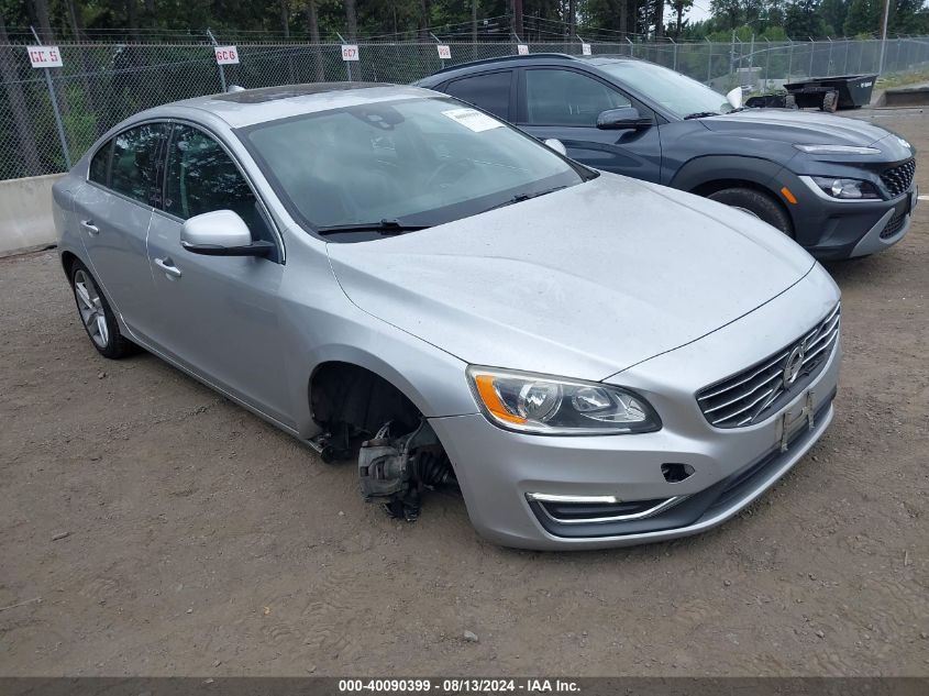 2015 Volvo S60 T5 Premier VIN: YV140MFBXF1307948 Lot: 40090399