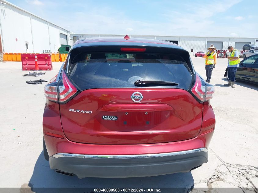 2015 Nissan Murano S VIN: 5N1AZ2MG1FN279740 Lot: 40090563