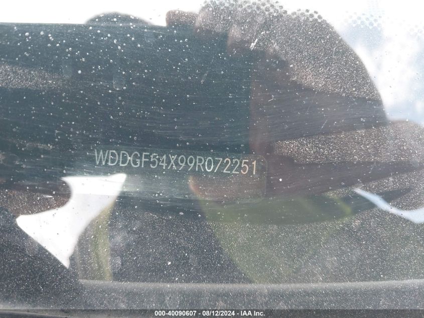 2009 Mercedes-Benz C 300 Luxury/Sport VIN: WDDGF54X99R072251 Lot: 40090607