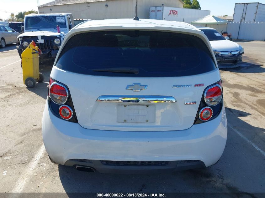 1G1JG6SB3D4210214 2013 Chevrolet Sonic Rs Auto