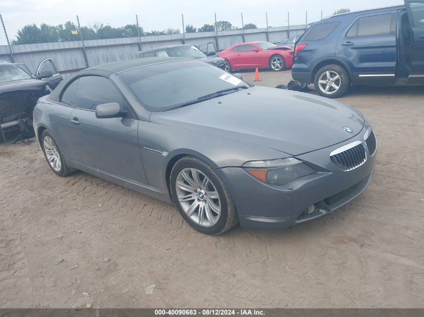 2006 BMW 650I VIN: WBAEK13426CN78898 Lot: 40090683