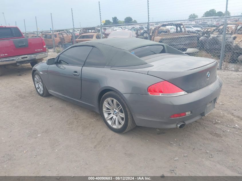 2006 BMW 650I VIN: WBAEK13426CN78898 Lot: 40090683