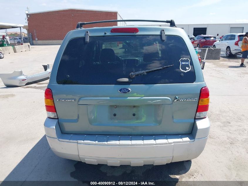 2005 Ford Escape Hybrid VIN: 1FMCU95H15KE33788 Lot: 40090912