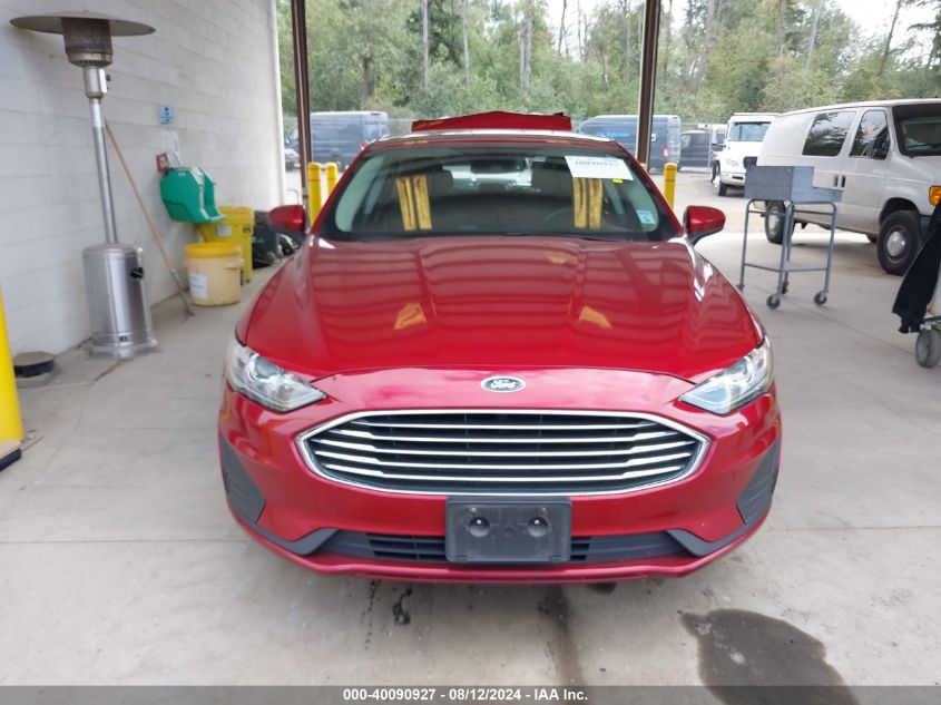 2019 Ford Fusion Hybrid Se VIN: 3FA6P0LU8KR257808 Lot: 40090927