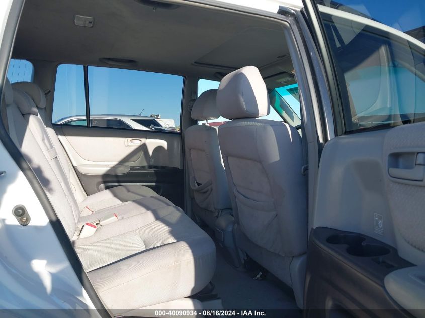 2006 Toyota Highlander Hybrid V6 VIN: JTEEW21A260016342 Lot: 40090934