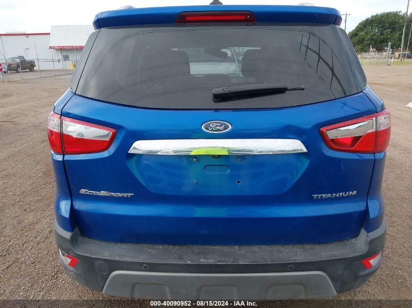 2021 Ford Ecosport Titanium VIN: MAJ3S2KE2MC409803 Lot: 40090952