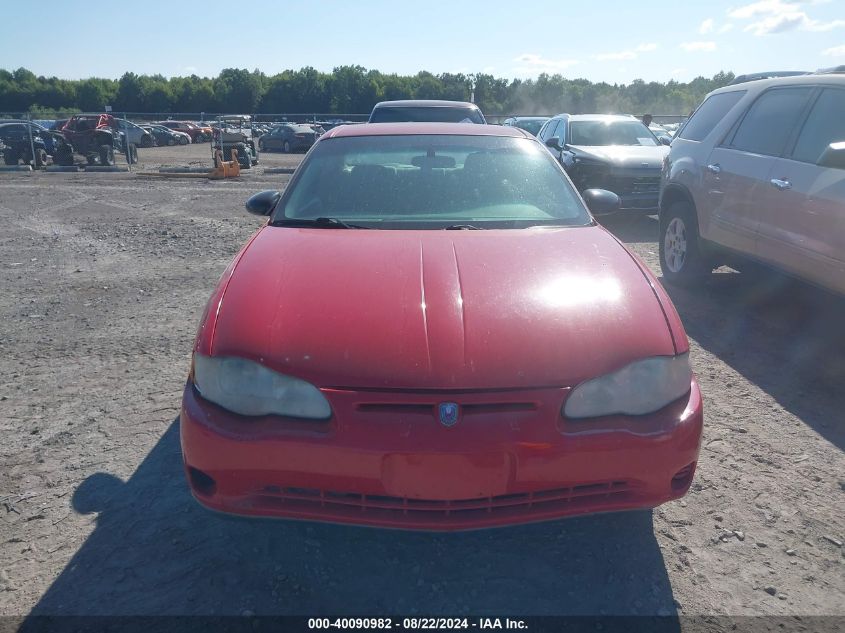 2003 Chevrolet Monte Carlo Ls VIN: 2G1WW12E839258700 Lot: 40090982