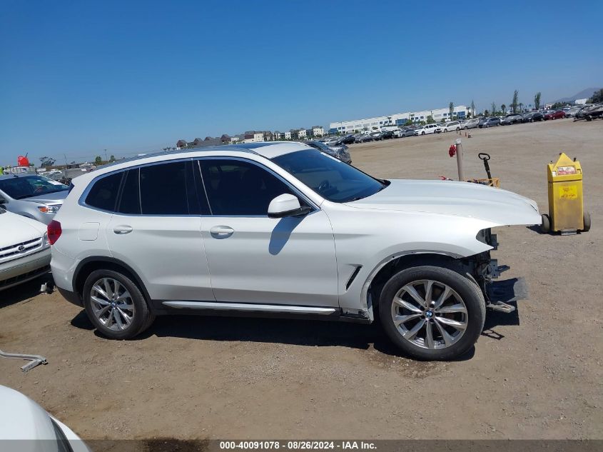 5UXTR7C56KLF23786 2019 BMW X3 Sdrive30I