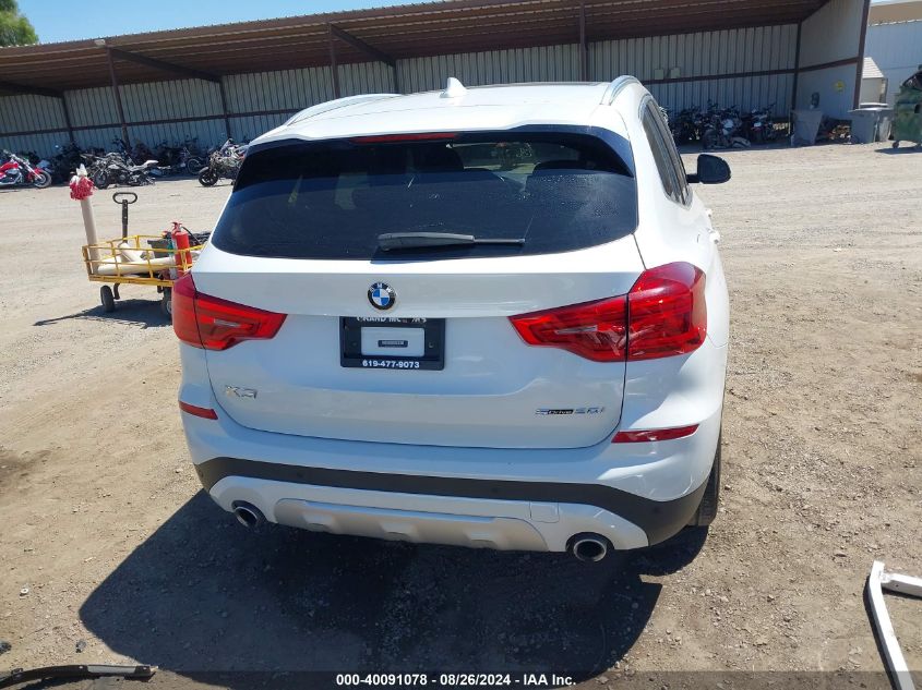 5UXTR7C56KLF23786 2019 BMW X3 Sdrive30I