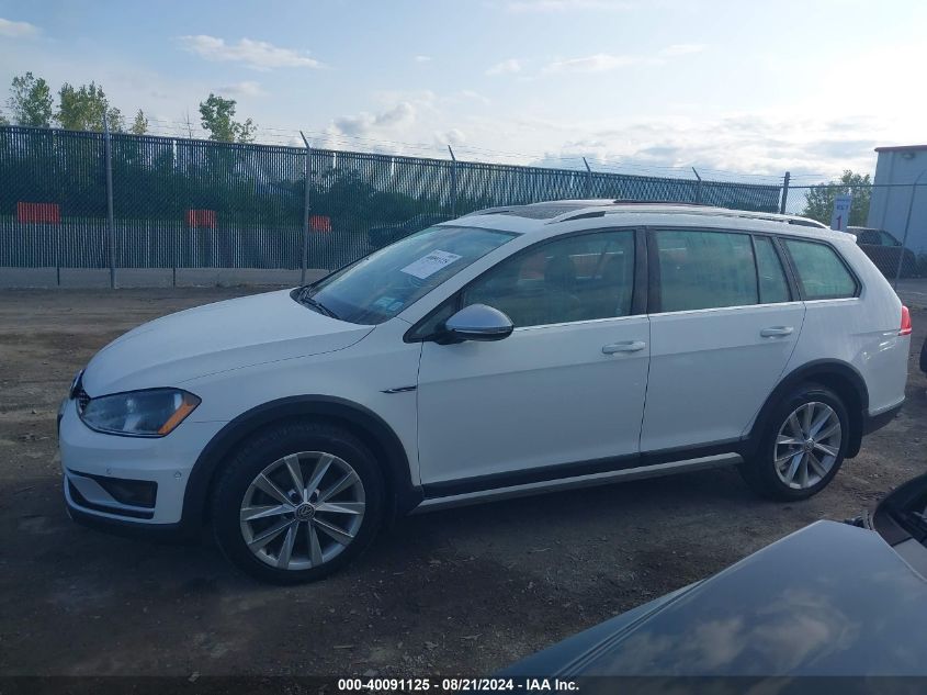 2017 Volkswagen Golf Alltrack Tsi S/Tsi Se/Tsi Sel VIN: 3VWH17AU9HM533688 Lot: 40091125