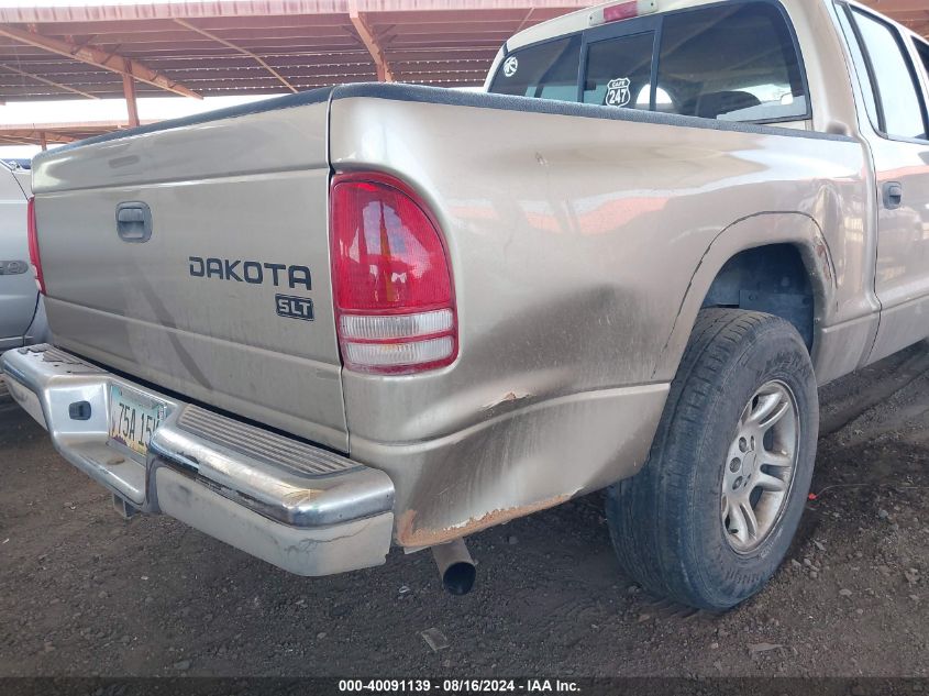 2004 Dodge Dakota Slt VIN: 1D7HL48N74S644550 Lot: 40091139