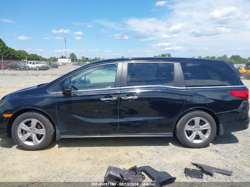 2019 Honda Odyssey Ex-L VIN: 5FNRL6H79KB052816 Lot: 40091149