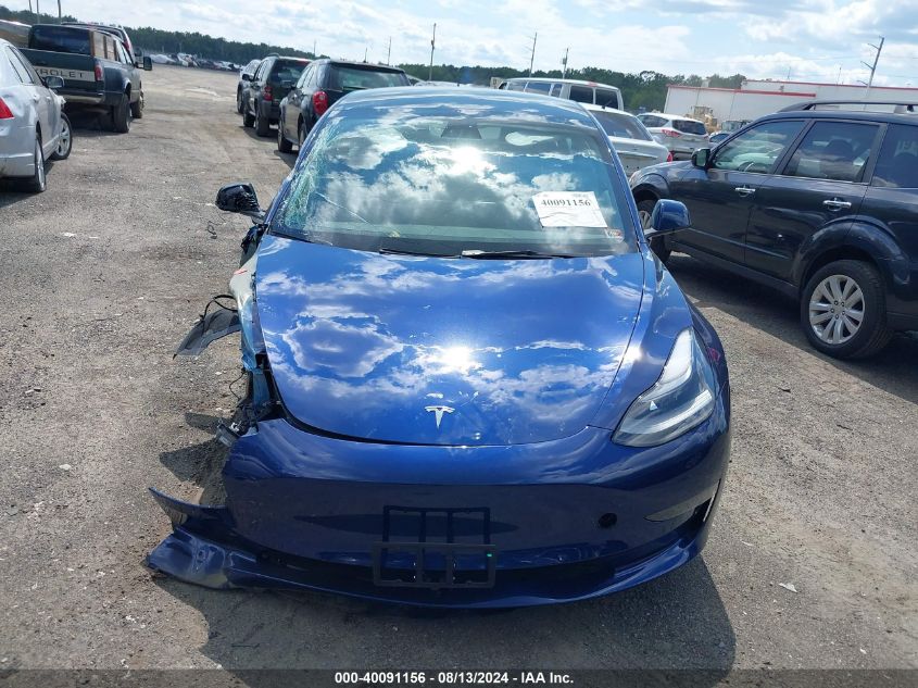 2023 Tesla Model 3 Rear-Wheel Drive VIN: 5YJ3E1EA5PF605634 Lot: 40091156