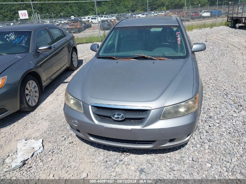 2006 Hyundai Sonata Gls V6/Lx V6 VIN: 5NPEU46F26H086274 Lot: 40091257