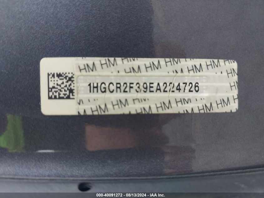 1HGCR2F39EA224726 2014 Honda Accord Lx