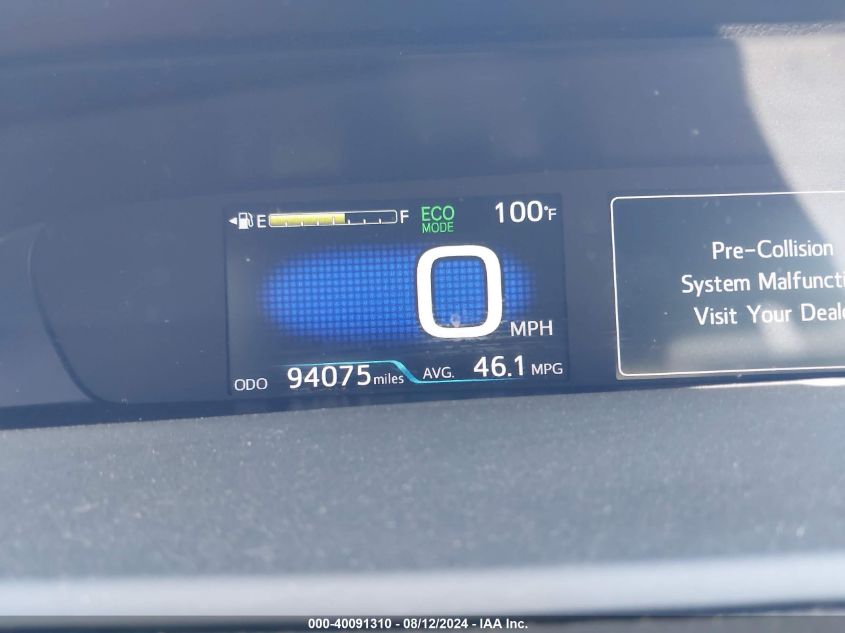 2018 Toyota Prius Three Touring VIN: JTDKARFU6J3061700 Lot: 40091310