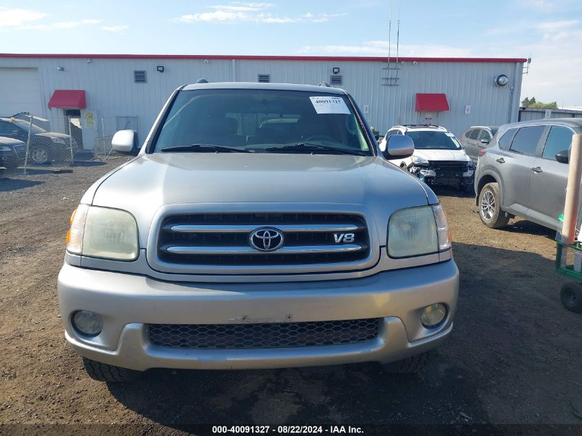 2002 Toyota Sequoia Limited V8 VIN: 5TDZT38A42S114810 Lot: 40091327