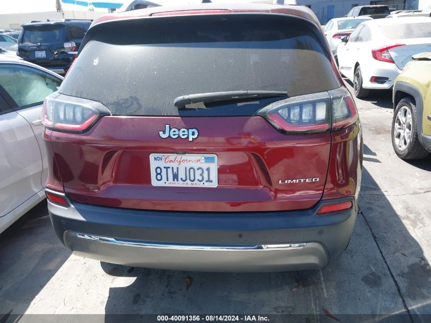 2019 Jeep Cherokee Limited Fwd VIN: 1C4PJLDB0KD457802 Lot: 40091356