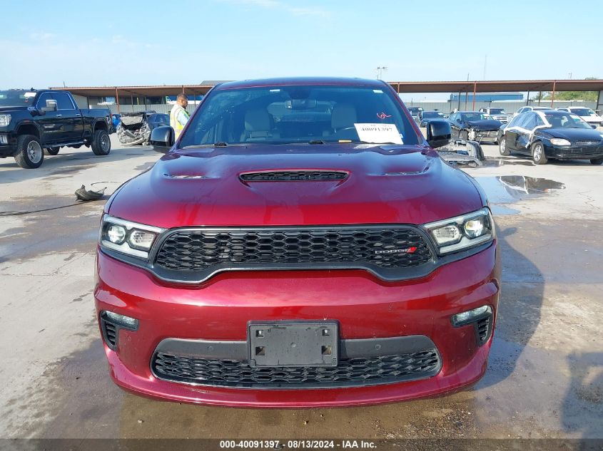 2021 Dodge Durango R/T Rwd VIN: 1C4SDHCT6MC791480 Lot: 40091397