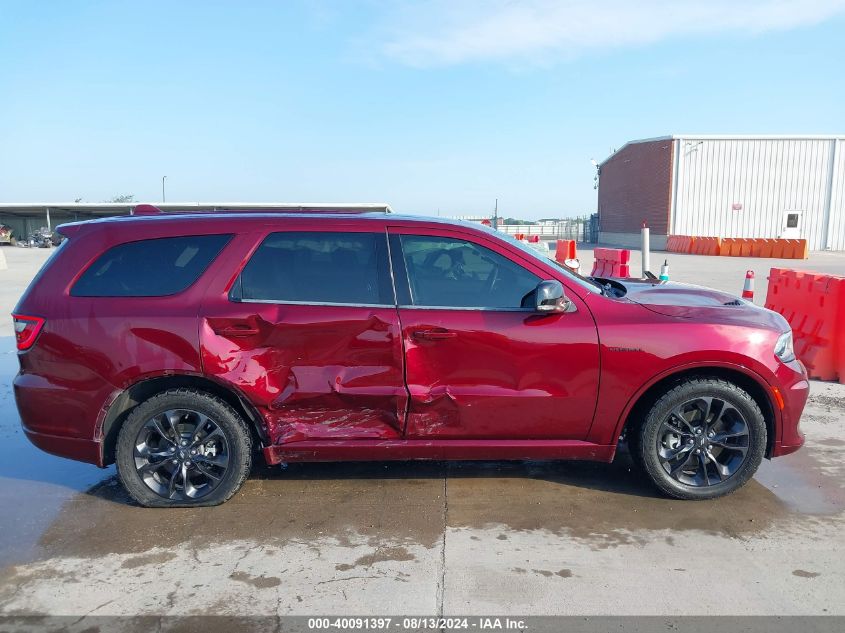 2021 Dodge Durango R/T Rwd VIN: 1C4SDHCT6MC791480 Lot: 40091397