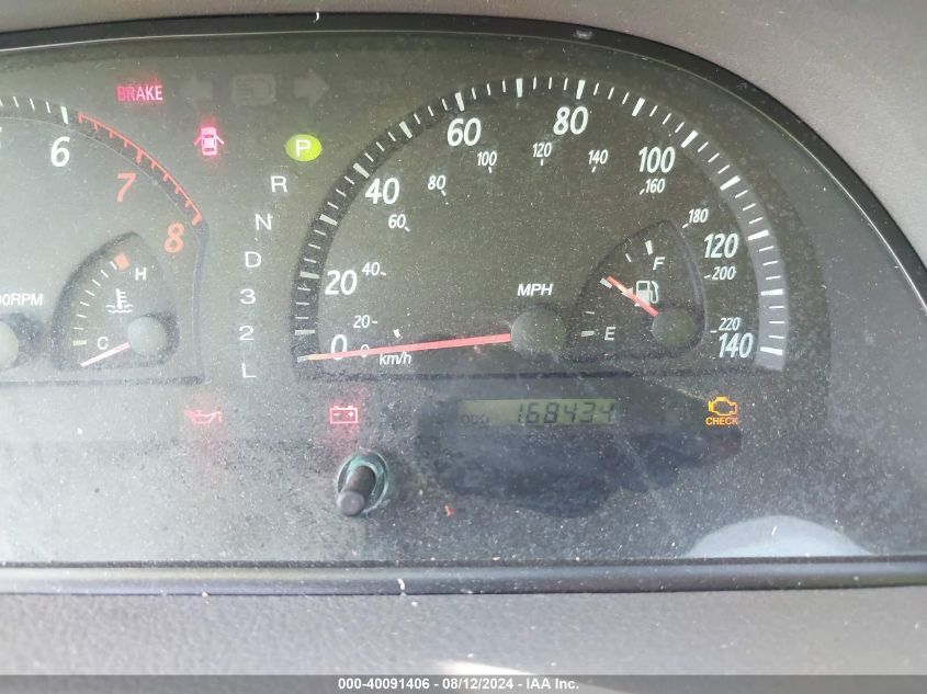 2004 Toyota Camry Le V6 VIN: 4T1BF32K14U586208 Lot: 40091406