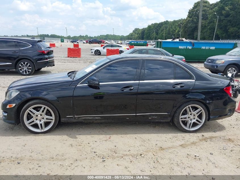 2013 Mercedes-Benz C 250 Luxury/Sport VIN: WDDGF4HB1DA863390 Lot: 40091428