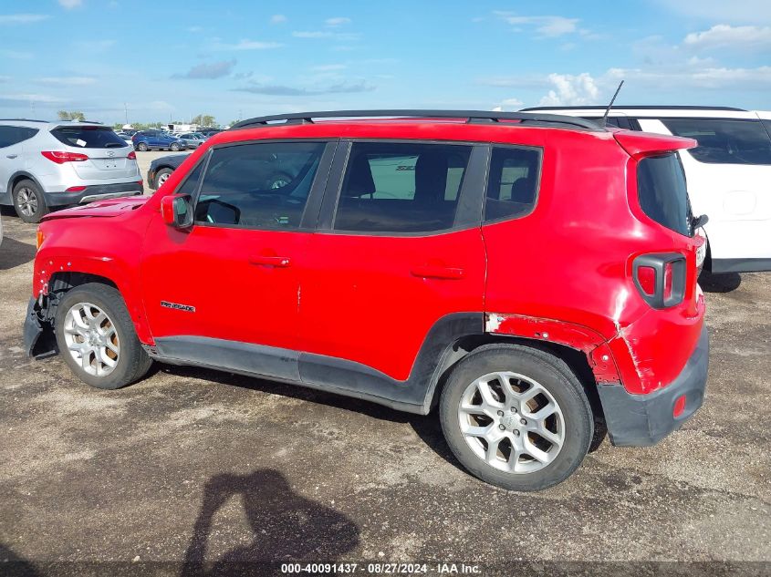 2018 Jeep Renegade Latitude Fwd VIN: ZACCJABB9JPH11786 Lot: 40091437