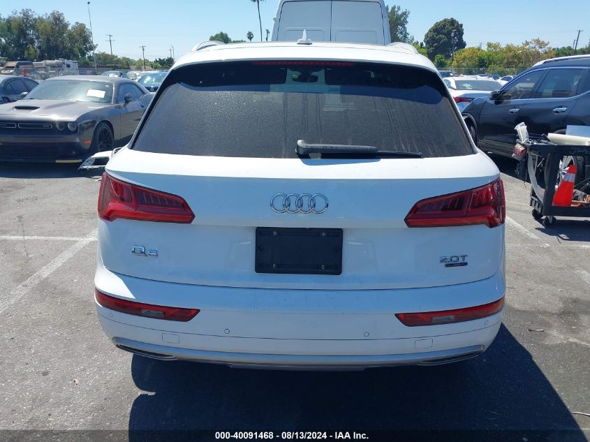 2018 Audi Q5 Premium Plus VIN: WA1BNAFY6J2061186 Lot: 40091468