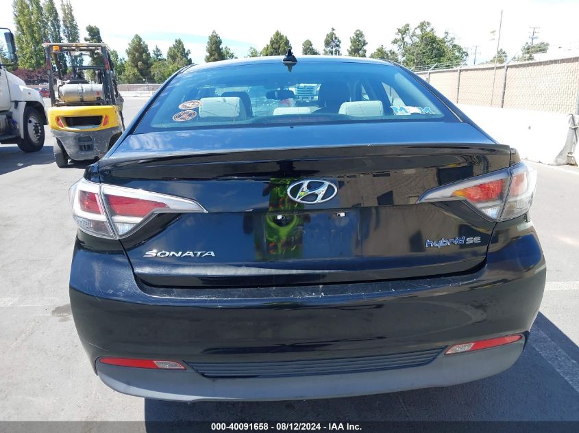 2016 Hyundai Sonata Hybrid Se VIN: KMHE24L10GA012337 Lot: 40091658