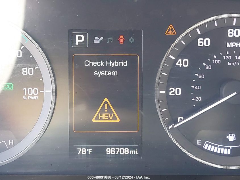 2016 Hyundai Sonata Hybrid Se VIN: KMHE24L10GA012337 Lot: 40091658