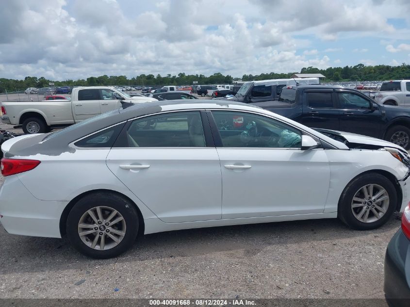 2015 Hyundai Sonata Se VIN: 5NPE24AF1FH252104 Lot: 40091668