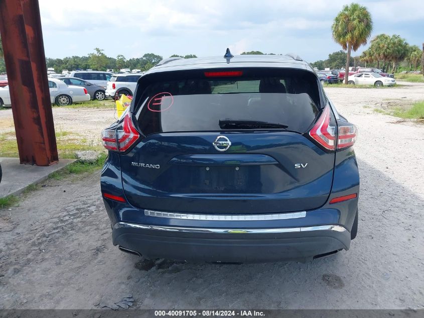 2017 Nissan Murano Sv VIN: 5N1AZ2MG5HN124482 Lot: 40091705