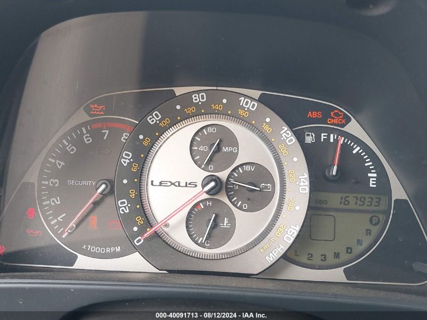 2004 Lexus Is 300 300 VIN: JTHBD192840091014 Lot: 40091713