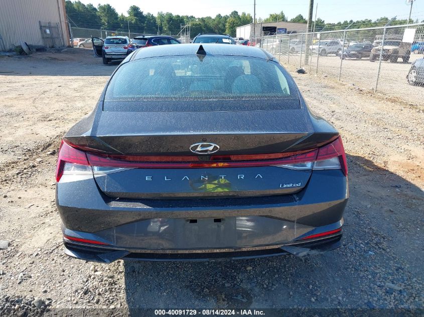 2022 Hyundai Elantra Limited VIN: 5NPLP4AG1NH054011 Lot: 40091729